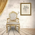 thumbnail image 3 of Miller, Sara Zieve 12x14 Gold Ornate Wood Framed with Double Matting Museum Art Print Titled - Ink Sketch Daffodils, 3 of 4