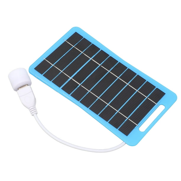 Cargador Portátil Del Panel Solar, Panel Solar Ligero 5W USB Para Acampar