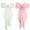 Pink+White, variant on NOGIS Silky Satin Hair Bows 2 Pcs Big Hair Bows for Women Hair Ribbons Oversized Long Tail White Hair Bow Black Hair Bow Large Hair Ribbon Barrettes Metal Clips Bowknot Hair Accessories