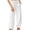White2, variant on Diufon Womens Lounge Pants Elastic Waist Sweatpants Baggy Cinch Bottom Pants with Pockets