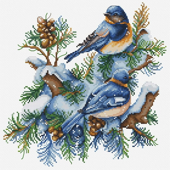 Luca-S The Birds - Winter Counted Cross-Stitch Kit