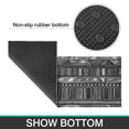 thumbnail image 6 of Black Geometric Striped Pattern Kitchen Rugs Sets Of 2,Anti Fatigue Kitchen Mat Rugs Non Slip Washable,Decorative Kitchen Floor Mats for Kitchen,Sink,Laundry,17"x30"+17"x47", 6 of 7