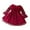 Red, variant on FDDMis Newborn Knotted Gown Burgundy Dress Long Red Dress Girls Red Christmas Dress Size 18/20 Clothes Infant Winter Clothes Clothes 12-18 Month Girl, Red 2-3 Years