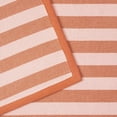 thumbnail image 6 of Beautiful Yarn Dyed Stripe Table Runner by Drew Barrymore, Coral Rose, 72"W x 14"L, 6 of 9