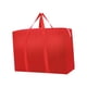 thumbnail image 5 of Bolsa de mudanza, bolsa de lona, multifuncional, portátil, con asas, organizador de embalaje, bolsa de almacenamiento para viajes, dormitorios, sótano 78x55x25 cm Rojo, 5 of 8
