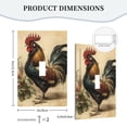 thumbnail image 2 of Vintage Rooster Art Light Switch Cover Decorator Single Toggle Wall Plate 1-Gang Receptacle Outlet Decor, 2 of 7
