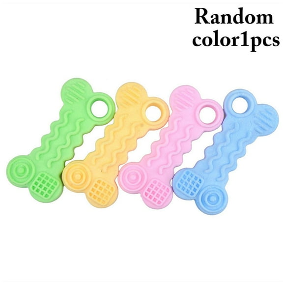 Rubber Dog Bone Toy Interactive Teeth Cleaning Puppy Bone Toy Dog Chew Toy