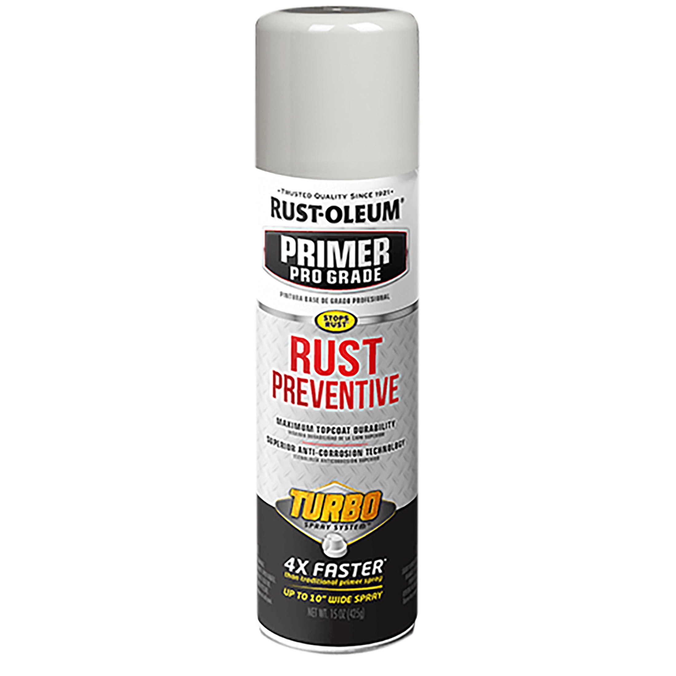 Gray Rust Oleum Automotive Turbo Pro Grade Rust Preventative Ultimate Bonding Primer Spray 372702 15 oz 6 Pack