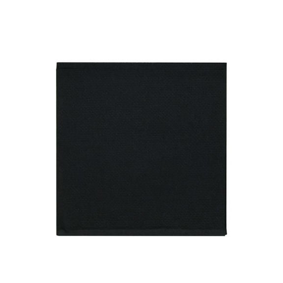 8 x 8 in. Point to Point 2 Ply Tissue Napkin with 0.25 in. Fold, Black - 2700 Piece