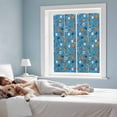 thumbnail image 3 of Football Basketball Window Privacy Film, Rugby Baseball Sport Shoes Helmet Win Blue Frosted Glass Window Clings Static Cling UV Heat Blocking Reusable Door Sticker for Bathroom 19.6 x 39.3 Inch, 3 of 9