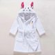 thumbnail image 1 of Children's Bathrobes Sleepwear Boy Girl Bathrobe Ultra Soft and Lightweight Hooded Bath Towel 2-9 Years, White Rabbit, 1 of 5
