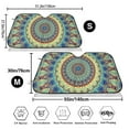 thumbnail image 3 of Kdxio Round Mandala1 Print Windshield Sun Shade,UV Rays and Sun Heat Protection,Sunshade for Car Windshield,Car Shade Front Windshield - Medium, 3 of 6