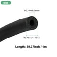 thumbnail image 3 of Manguera de combustible Uxcell, 1/4" 6mm ID 12mm OD 3.28ft Longitud, manguera de gas de caucho NBR resistente a alta presión y calor, 3 of 7