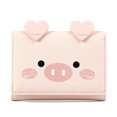 thumbnail image 1 of Womens Wallet Cute Pig Button Short Card Wallet Clutch Wallet Clutch Purse, 1 of 8