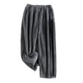 thumbnail image 3 of SWSMCLT Men's Furry Fleece Fuzzy Pajama Pants Loose Cigarette Basic Cold Weather Lounge Pants Autumn Loungewear Baggy Grey Small, 3 of 3
