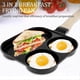 thumbnail image 2 of Egg Frying Pan 3 in 1 Non-Stick Omelette Pan with Wooden Handle A, 2 of 5