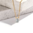 thumbnail image 3 of Diamond Pendant Necklace For Women | 3 ct IGI Certified Pear Shape | Flaire Halo Lab Diamond Pendant Necklace 14K Yellow Gold | FG-VS1-VS2 Quality Friendly Diamonds, 3 of 6