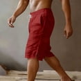 thumbnail image 6 of Havenre Mens Workout Sweat Shorts Lightweight Cotton Casual Drawstring Elastic Waist Fitness Mens Athletic Gym Shorts with Pockets Red XXXL, 6 of 9