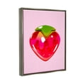 thumbnail image 3 of Stupell Industries Strawberry Gummy Candy Food & Beverage Painting Gray Floater Framed Art Print Wall Art, 17 x 21, 3 of 9
