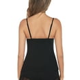 thumbnail image 4 of Sexyfree Women Pajamas Set Sexy Lace Trim Cami and Shorts Pjs Deep V Neck Sleepwear Sleeveless Nightwear, 4 of 7