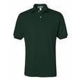 thumbnail image 2 of Mens Jersey Sport Polo Short Sleeve T-Shirt Soft and Comfy Shirt, Lightweight Shirt Color Deep Forest Green X-Large, 2 of 3