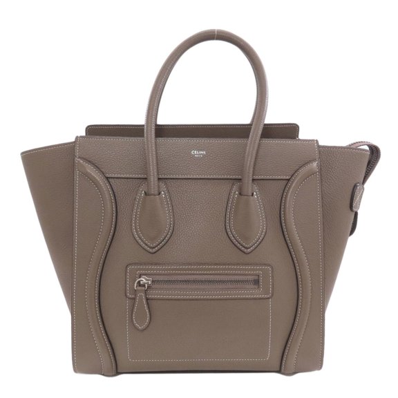 Pre-Owned Celine Luggage Micro Handbag, Calfskin, Women's