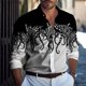 thumbnail image 2 of Camisa de manga larga con botones para hombre, 9 colores, estampado 3D de pulpo, ropa de noche diaria, camisa de solapa, ropa holgada de moda para hombre, 6xl, 2 of 5