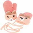 thumbnail image 2 of Toddler Kids Warm Winter Gloves, Cute Infant Baby Boys Girls Thick Fleece Lined Full Finger Ski Snow Gloves Mittens, 2 of 5