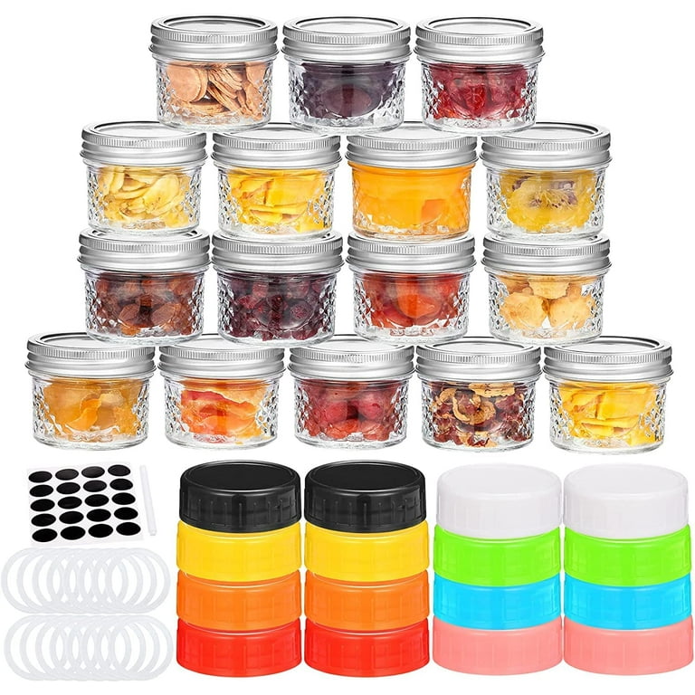 Wide Mouth Mason Jars 16 oz, KAMOTA 16oz Mason Jars Canning Jars Jelly Jars  With Wide Mouth Lids and Bands, Ideal for Jam, Honey, Wedding Favors,  Shower Favors, Baby Foods, 6 PACK 