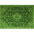 thumbnail image 1 of Ahgly Company Indoor Rectangle Medallion Green Traditional Area Rugs, 5' x 7', 1 of 1