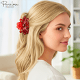 thumbnail image 3 of Parcelona French Plume Shell Small Cellulose Jaw Hair Claw for Women and Girls (TortoiseShell), 3 of 15