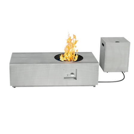 ConToose 50,000 BTU Propane Fire Pit with Golden Lights- A Must-have Warmth Wonder for Outdoor Parties Gatherings
