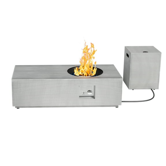 ConToose 50,000 BTU Propane Fire Pit with Golden Lights- A Must-have Warmth Wonder for Outdoor Parties Gatherings