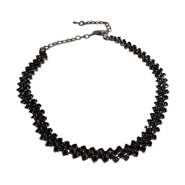 1 Uds. Collar de diamantes completo cadena de clavícula con personalidad adecuado para collares decorativos para mujeres