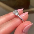 thumbnail image 6 of SOLITAIRE JEWELS 3.50TCW Round Cut Moissanite Three Stone Engagement Ring Solid 10K White Gold Ring Size 7, 6 of 6