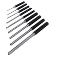 thumbnail image 3 of Performance Tool W7559 9 Piece Roll Pin Punch Set with Storage Pouch - Heat Treated Steel, Knurled Grip, Reverse Taper Tip, Multiple Pin Sizes, 3 of 3