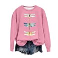 thumbnail image 4 of POROPL Cute Sweatshirts for Women Crew Neck Long Sleeve Sweatshirts Pullovers Loose Fitting Print Fall Sweatshirts, 4 of 4