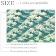 thumbnail image 2 of Sea Blue Waves Entryway Rug, 2x3 Area Rug Indoor Door Mat Non-slip Washable Floor Carpet Rug for Bedroom Office Dining Room Bathroom, 2 of 7