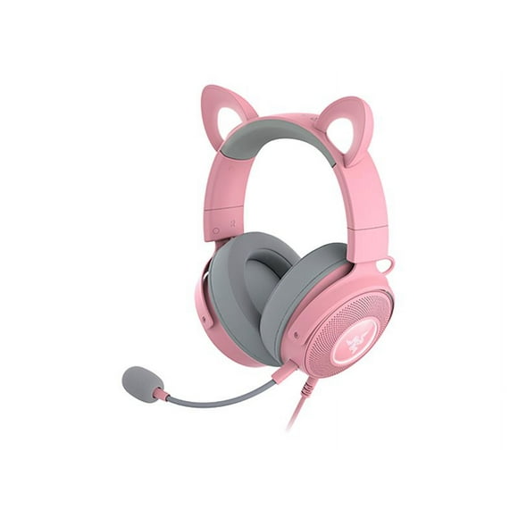 Razer Kraken Kitty V2 Pro - Headset - full size - wired - USB - noise isolating - quartz