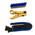 thumbnail image 4 of HOMEMAXS Coaxial Compression Tool Coax Cable Crimper Kit Adjustable RG6 RG59 RG11 75-5 75-7 Coaxial Cable Stripper with 20 PCS F Compression Connectors, 4 of 8