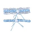 thumbnail image 1 of 2pcs Wedding Garter For Bride Prom Lace Garters Bridal Leg Stretchy Garter Set, 1 of 1
