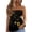 Black, variant on Women’S Flowy Tube Tops Strapless Smocked Tube Top with Sunflower Floral Print Casual Sleeveless Blouse for Summer Beach Holiday Bronze XL
