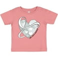 thumbnail image 3 of Inktastic Lung Cancer Awareness White Ribbon Around Heart Boys or Girls Baby T-Shirt, 3 of 5