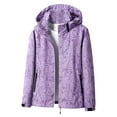 thumbnail image 2 of Fengqque Womens Fashionable and Comfortable Waterproof Ski Jacket 3-in-1 Windbreaker Winter Coat for Rain Snow Outdoor Hiking Purple XL(XL), 2 of 5