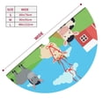 thumbnail image 3 of KLL 30" Christmas Tree Skirt Farm Animals Xmas Tree Skirts Mat for New Year Xmas Holiday Party Indoor Outdoor Home Decoration, 3 of 7