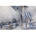thumbnail image 3 of Men's Distressed Ripped Faded Wash Worn Button Up Denim Jean Trucker Jacket (Erwin, M), 3 of 3