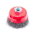 thumbnail image 2 of DYNWAVECA Brosse à Tasse en Fil Serti pour Remplacement de Meule d'Angle Acier Inoxydable Compact Professionnel pour Nettoyage Élimination de la Rouille Abrasifs M14 75MM, 2 of 10