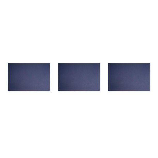 Injueey Manteles individuales rectangulares, alfombrilla de cuero, posavasos, almohadilla aislante, de comedor de estilo occidental, accesorios Type1 NO1