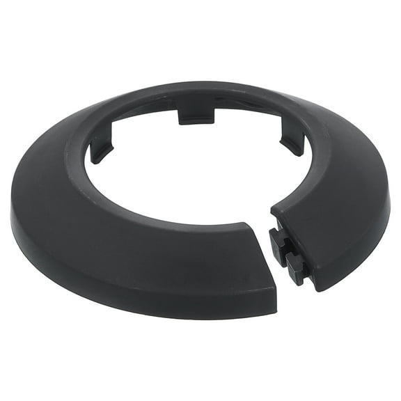 Escutcheon Plate, 1Pcs 43mm - Fit 1.66" Outer Diameter Split Pipe Flange Water Pipe Cover Collar Decoration, PP Plastic Plumbing Cover Plates (Black)