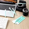 thumbnail image 5 of 100 Pcs Foam Cleaning Swab Stick, Professional Foam Cleaning Swab Sticks, 4.9" Green Square Rectangle Foams Clean Swabs Sticks for Optical Equipment, Camera, Optical Lens, Guns, 5 of 7